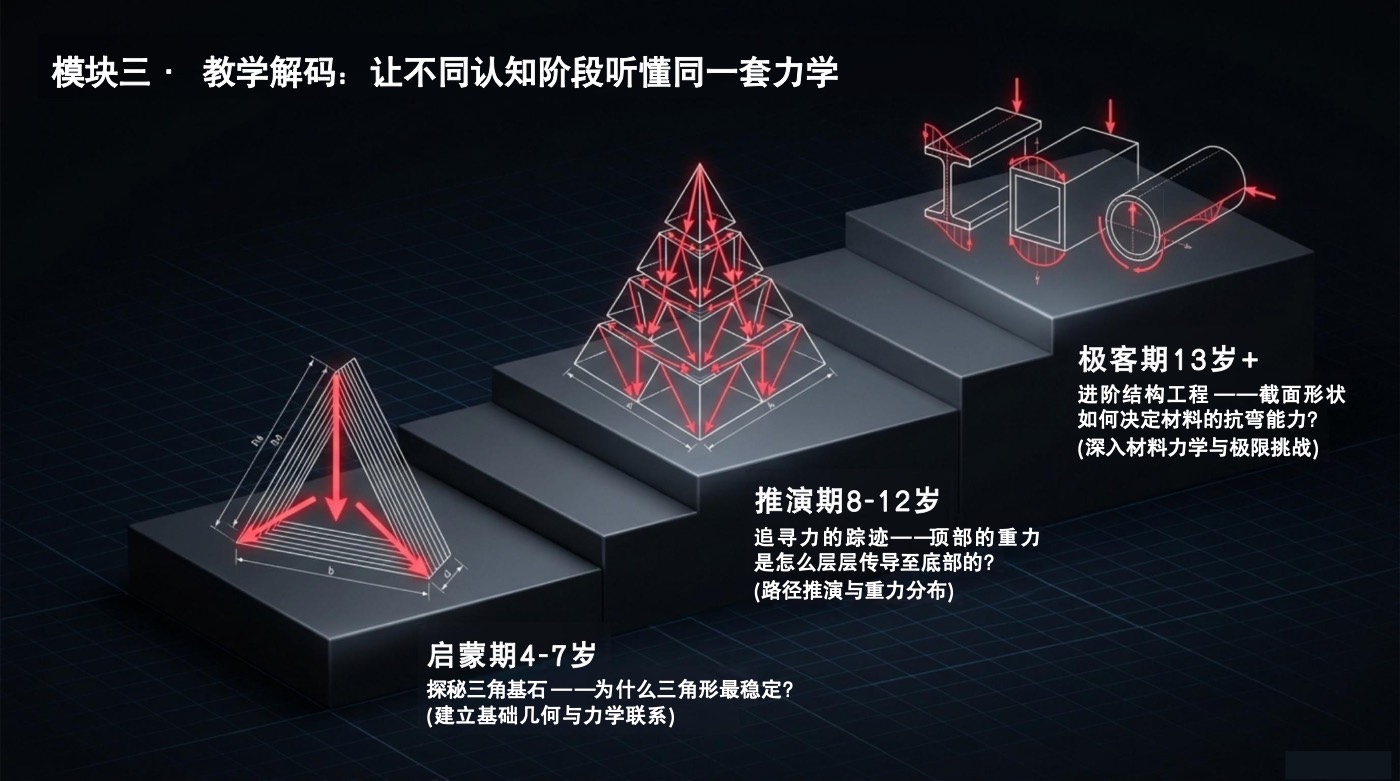 分龄课程：启蒙期、推演期、极客期
